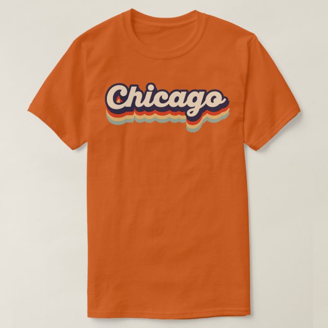 Camiseta Colores de la época de Chicago (Diseño del anverso)