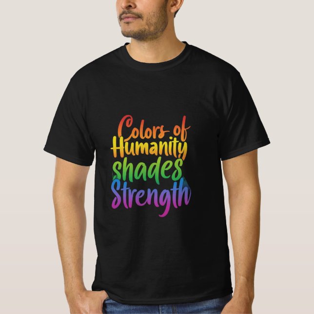 Camiseta Colores de la humanidad (Anverso)
