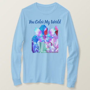 Camiseta Colores de la manga larga de mis damas del mundo