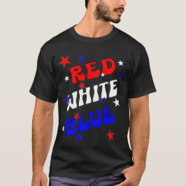 Camiseta Colores de libertad y patriotismo, azul rojo blanc