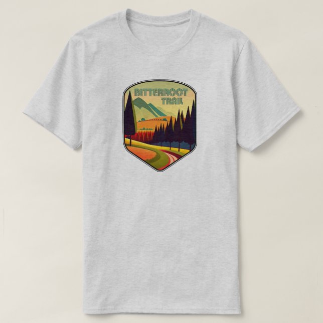 Camiseta Colores de Montana en ruta Bitterroot (Diseño del anverso)