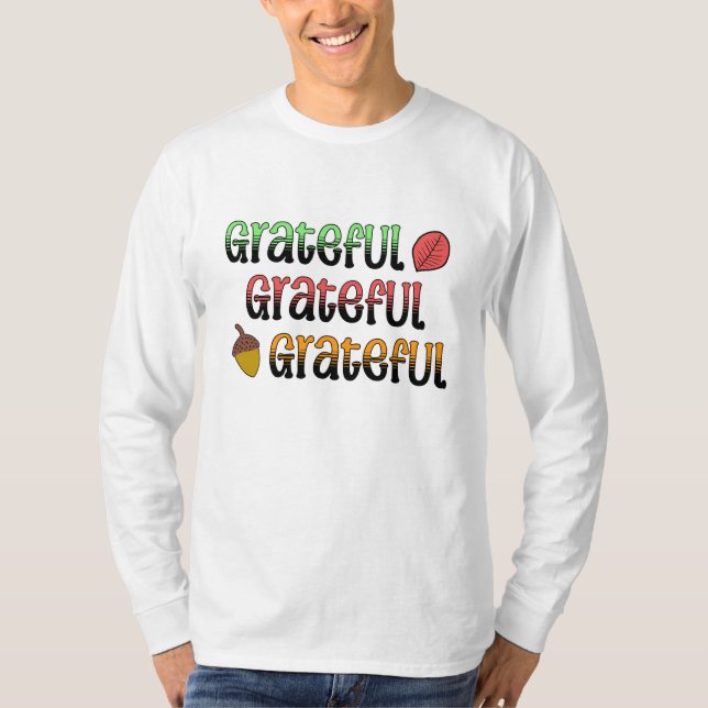 Camiseta Colores de Otoño | Agradecido   (Anverso)
