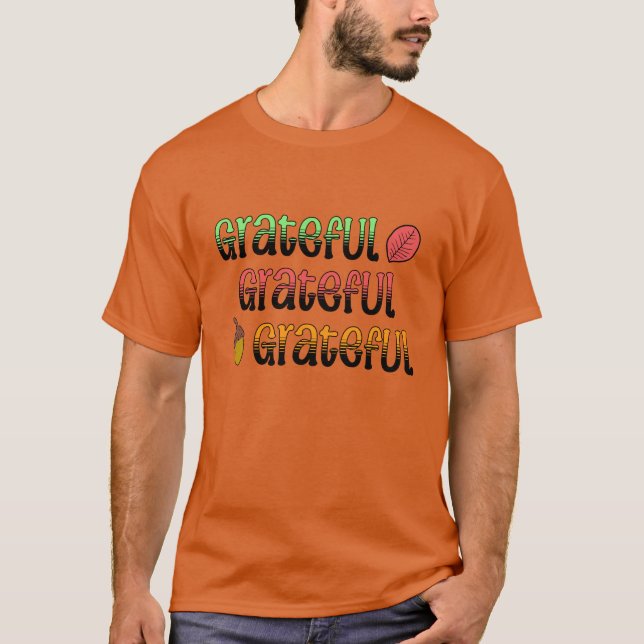 Camiseta Colores de Otoño | Agradecido   (Anverso)
