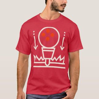 Camiseta Colores de puntos de color de los cojinetes de bol
