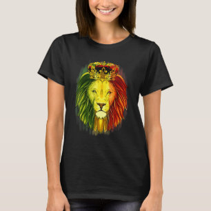Camiseta Colores de rasta león Rey Corona Mane
