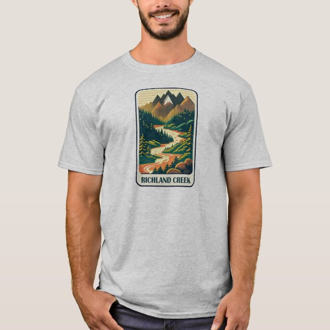 Camiseta Colores de Richland Creek Arkansas (Anverso)