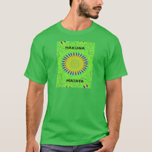 Camiseta Colores de tela tradicionales africanos verdes dor