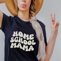 Colores de texto de la escuela primaria Mama Retro