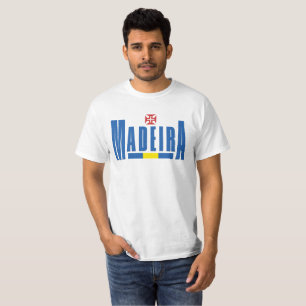 Camiseta Colores de texto y bandera de Madeira