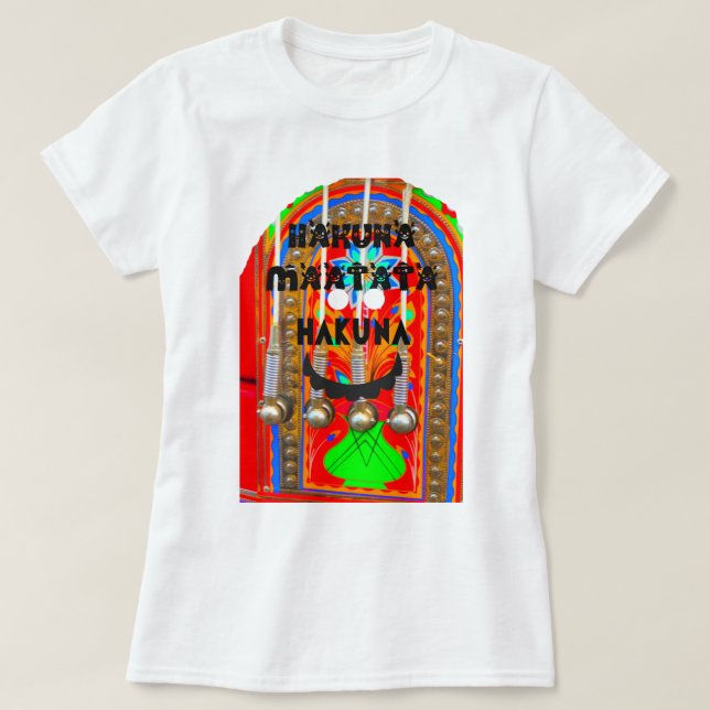Camiseta Colores del carnaval de samba Hakuna Matata blando (Diseño del anverso)