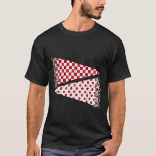 Camiseta Colores del equipo de espíritu escolar en blanco D
