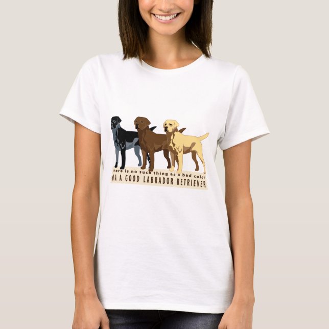 Camiseta Colores del labrador retriever 3 (Anverso)
