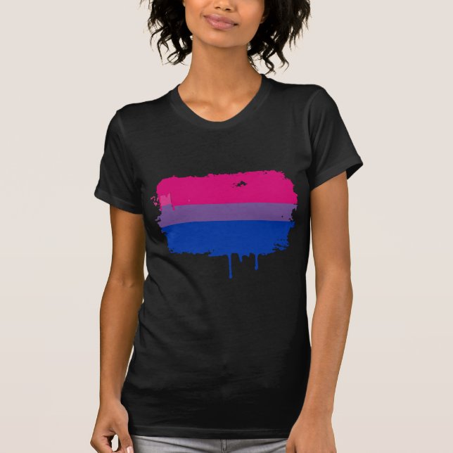 Camiseta Colores del Orgullo Bisexual (Anverso)