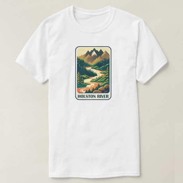 Camiseta Colores del río Holston Tennessee (Diseño del anverso)