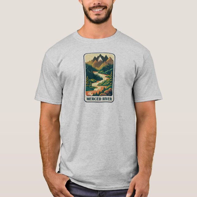 Camiseta Colores del río Merced California (Anverso)