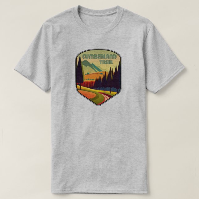 Camiseta Colores del sendero de Cumberland Tennessee (Diseño del anverso)