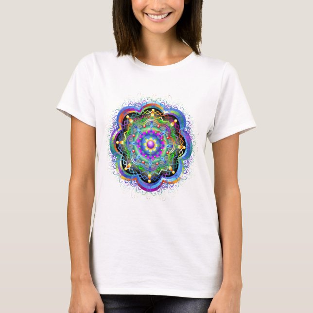 Camiseta Colores del Universo Mandala (Anverso)