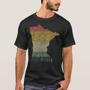 Camiseta Colores desteñidos de la puesta del sol retro vint