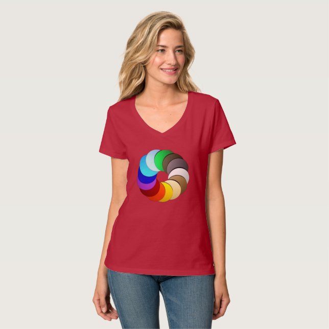 Camiseta Colores Diseños de belleza (Anverso completo)