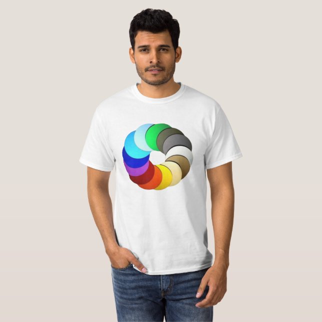 Camiseta Colores Diseños de belleza (Anverso completo)