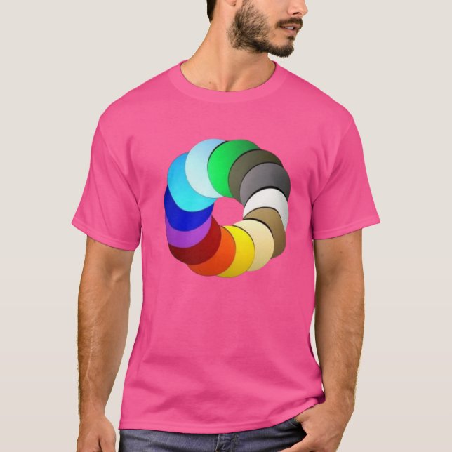 Camiseta Colores Diseños de belleza (Anverso)