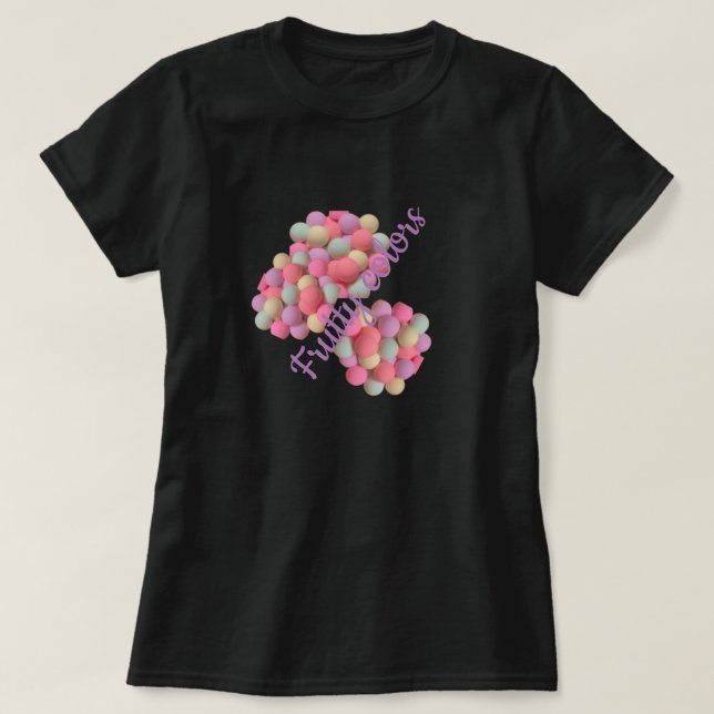 Camiseta Colores frutales (Diseño del anverso)