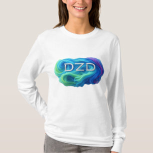 Camiseta Colores giratorios del logotipo de DZD
