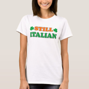 Camiseta Colores irlandeses todavía italianos y tréboles