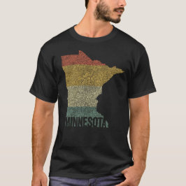 Camiseta Colores Minnesota Retro Vintage de atardecer moles