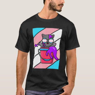 Camiseta Colores Orgullo Gatos Bandera Transgénero Lgbtq Or