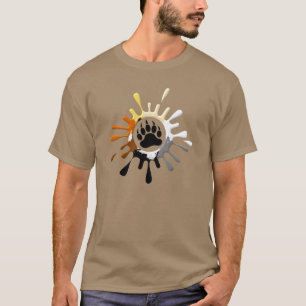 Camiseta Colores Orgullo Oso Gay Pata de Oso