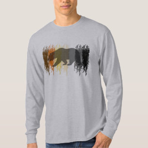 Camiseta Colores Orgullo Oso Grunge Sombra Orgullo Oso Gay