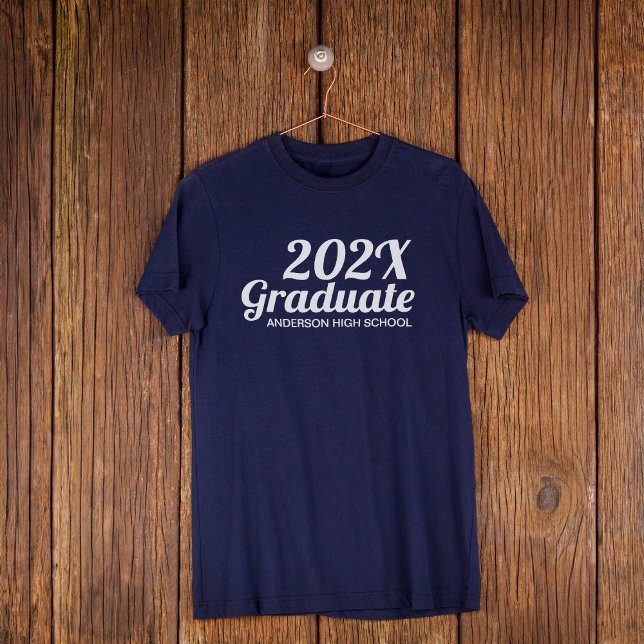 Camiseta Colores oscuros de la graduación moderna (Subido por el creador)
