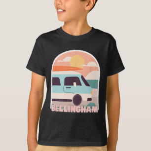 Camiseta Colores pastel retro de la playa de Bellingham Sol