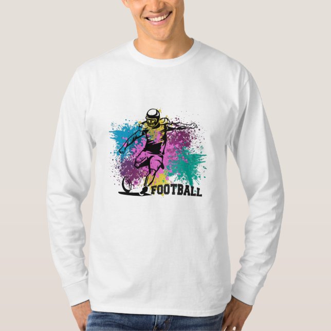 Camiseta Colores poco entusiastas del fútbol americano (Anverso)
