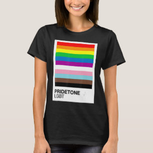 Camiseta Colores Pridetone Gay Love LGBTQ+ Estética Cuta