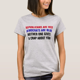 Camiseta Colores republicanos divertidos de Demócrata