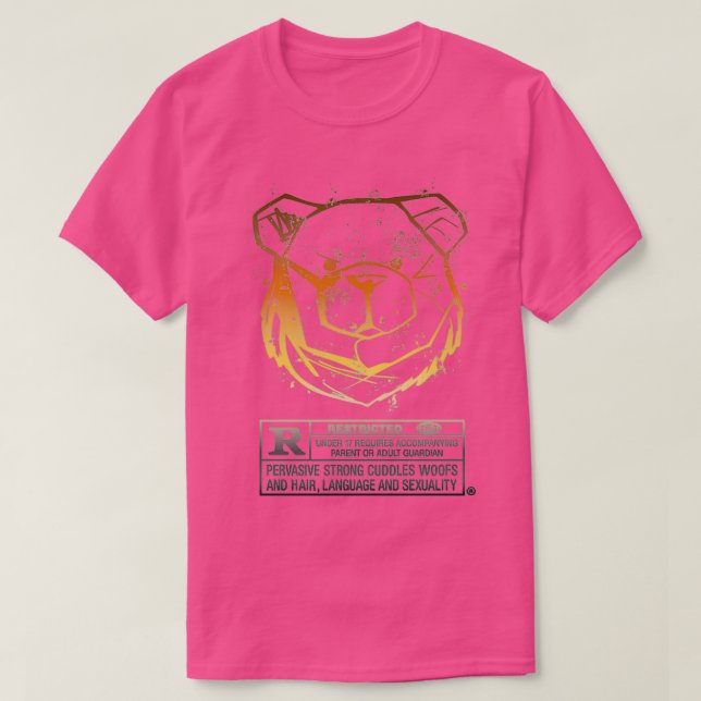 CAMISETA COLORES RESTRINGIDOS AL OSO ROBUSTO (Diseño del anverso)
