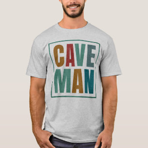 Camiseta Colores retro Cave Man Caver Climbing Lover