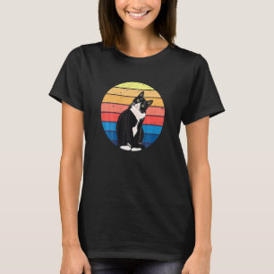 Camiseta Colores Retro De Gatos De Tuxedo Para Los Amantes 