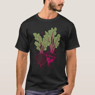 Camiseta Colores retro de remolacha vegetal