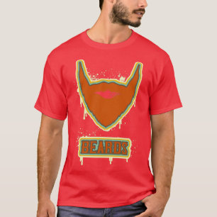 Camiseta Colores retro en barba estilo arte urbano para b