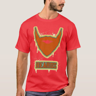 Camiseta Colores retro en barba estilo arte urbano para b