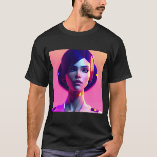 Camiseta Colores rosados multicolor Naranja mujer dinámica