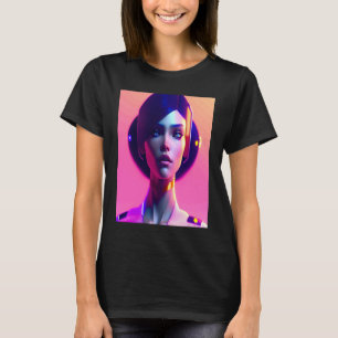 Camiseta Colores rosados multicolor Naranja mujer dinámica