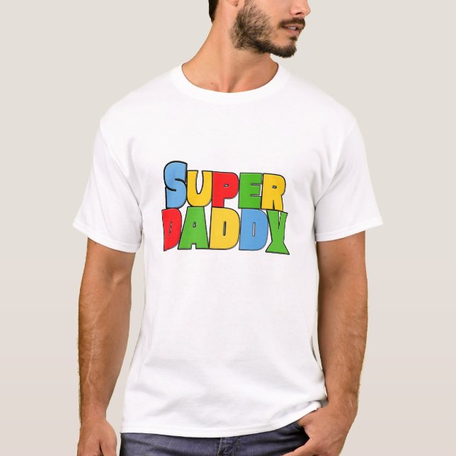 Camiseta Colores super geniales de Super papá (Anverso)