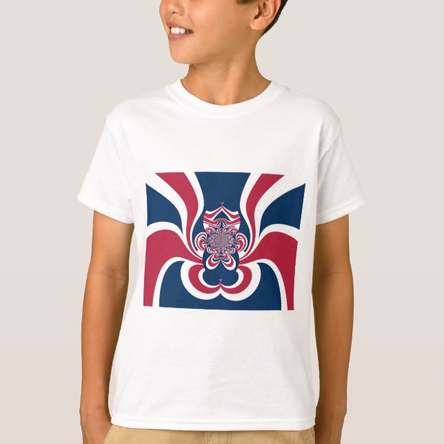 Camiseta Colores unidos: Colorido patrón global (Anverso)