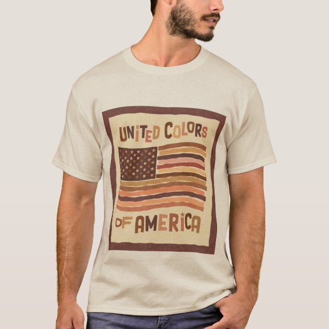 Camiseta Colores Unidos de América (Anverso)