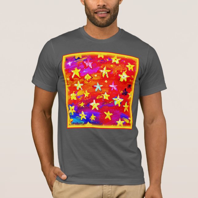 Camiseta Colores vibrantes de estrellas. ¡Hazte con una en  (Anverso)