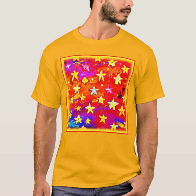 Camiseta Colores vibrantes de estrellas. ¡Hazte con una en  (Anverso)